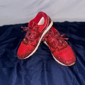 Red Glitter Women's Sneakers